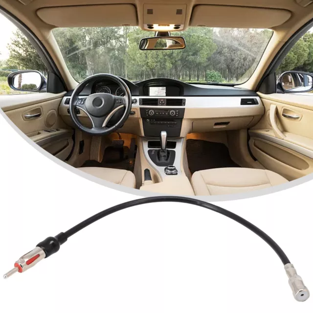 Voiture Radio Antenne Adapter-Iso,Pour din Câble for Am Fm Antenne,Audio