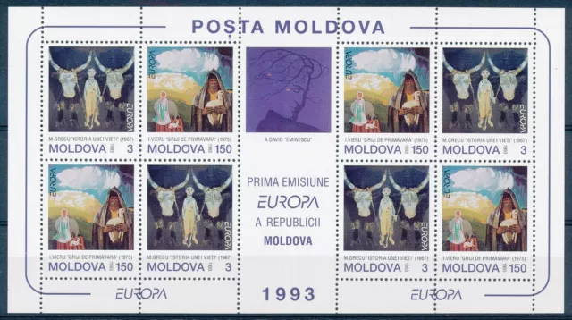 [PRO1775] Moldova 1993 Europa good very fine MNH sheet