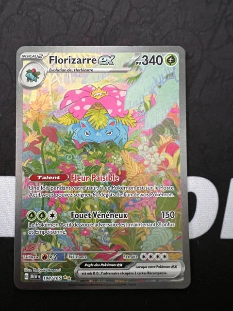Carte Pokémon Florizarre EX 182/165 Full Art Ecarlate et Violet 151