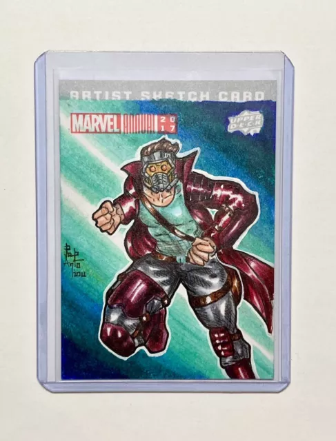 2017 Marvel Annual Star-Lord Sketch Card UD 1 of 1 Guardians of the Galaxy NM