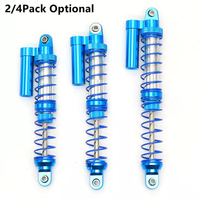 2/4Pcs 1/10 RC Car Universal Adjustable Aluminum Shock Absorber Spring Damper