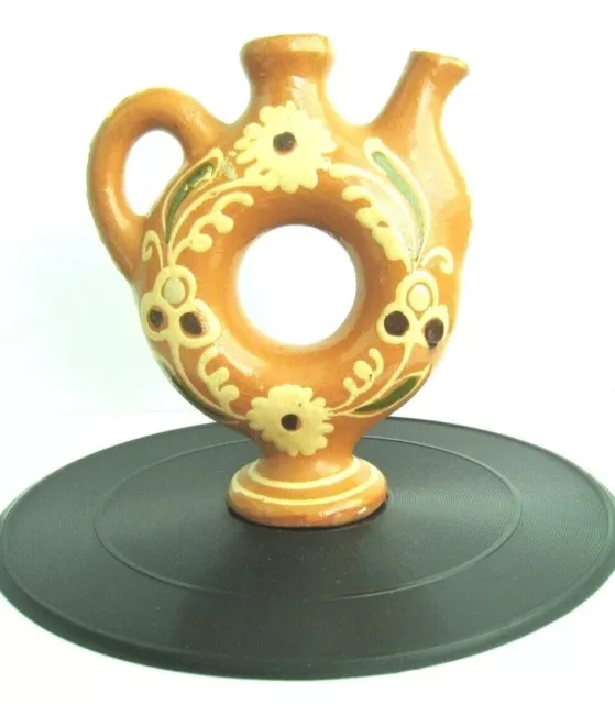 Ukrainian Home décor pottery vase handmade raku round decanter ceramic gift