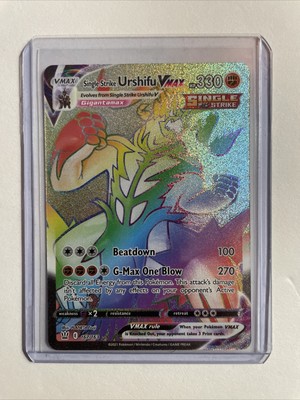 rainbow single strike urshifu vmax rainbow single strike urshifu vmax