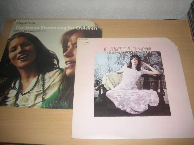 2 LP´s von Carly Simon aus den 1970er Jahren - Vinyl 12´´ - 1x mit Lucy Simon