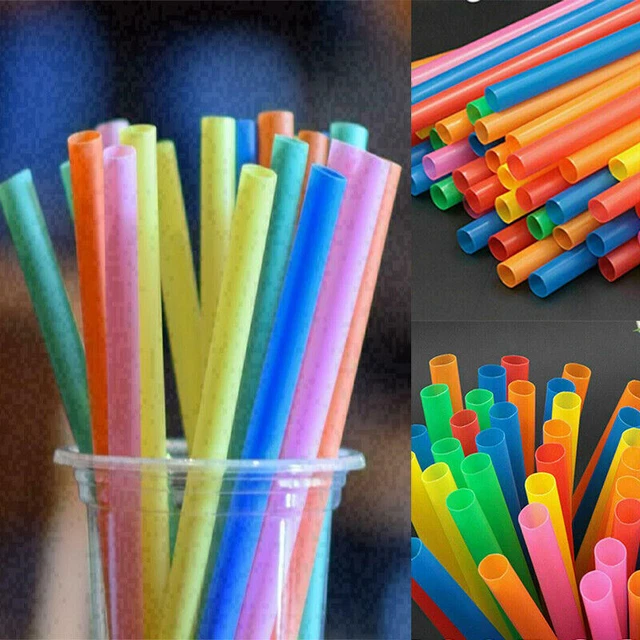 Drinking Straws Smoothie Bubble Tea Fat Jumbo Extra Wide Straws 500*10mm Boba
