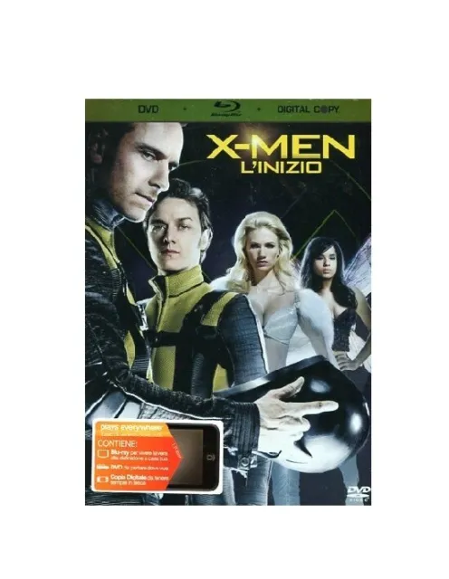 X-Men - L'inizio (DVD + Bluray + Digital copy) Nuovo