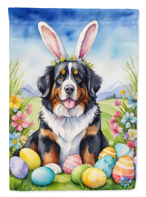 Bernese Mountain Dog Easter Egg Hunt Flag Canvas House Size DAC4952CHF