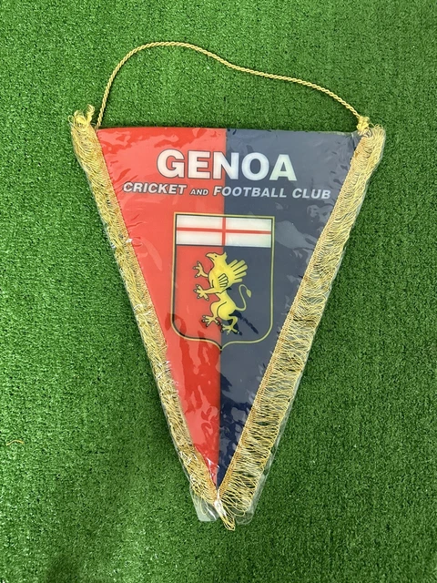 Pennone Gagliardetto Latina Roma – Match Worn ? Banderín De Partido – Genoa