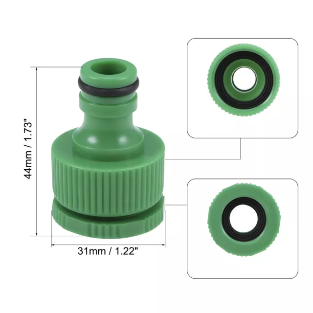 Robinet Connecteur 1/2 3/4 Filet Tube Prise Adaptateur Raccord 4/7 8/12 OD 5Pcs 2