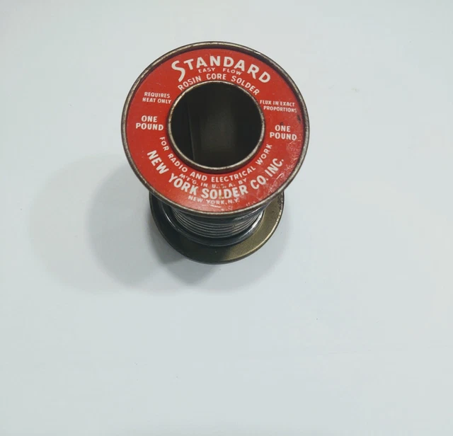 VINTAGE TOP LINE Rosin Core Standard Wire Solder Electrical