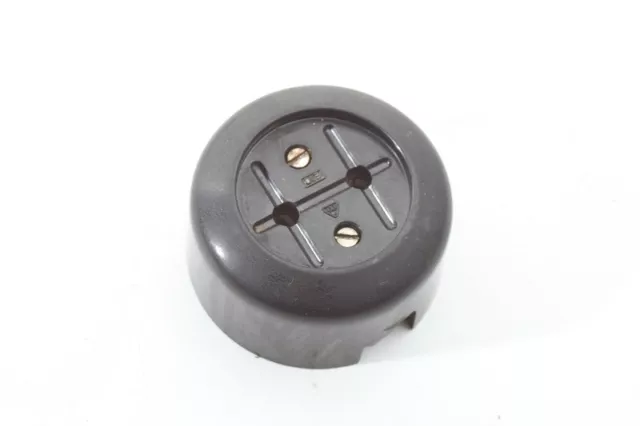 Old Bakelite Socket Exposed Art Deco Round Loft Designer