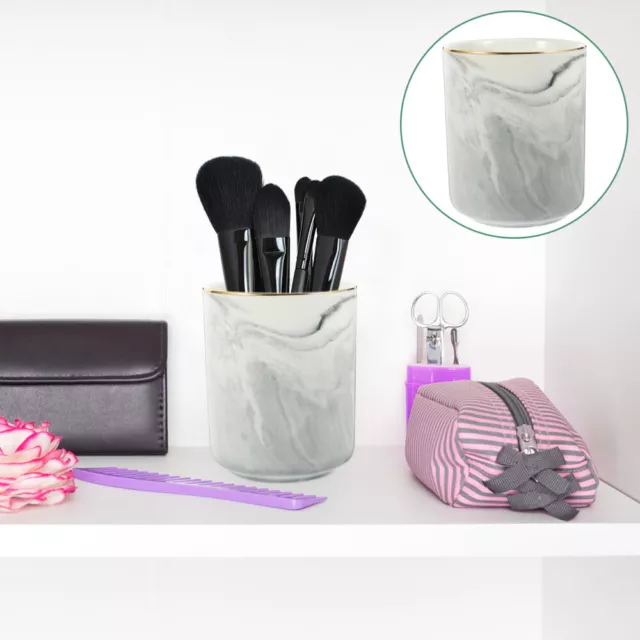 Ceramics Storage Bin Desk Supplies Holder Makeup Organiser Case