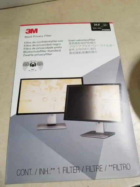 3M Privacy Filter for Widescreen Desktop LCD Monitor 24.0" (PF240W9)