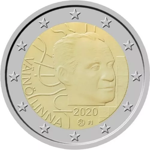 1x 2euro commémo. Finlande 2020 - Vaino Linna (neuve)