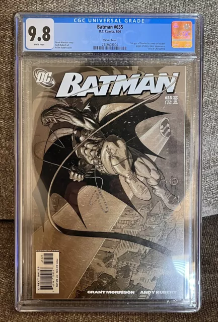 Batman #655 (Variant Adam Kubert cover) CGC 9.8 1st Damian Wayne HTF