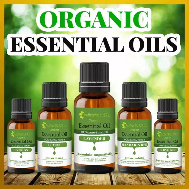 Organic Essential oils 10ml 100% Pure and Natural Aromatherapy