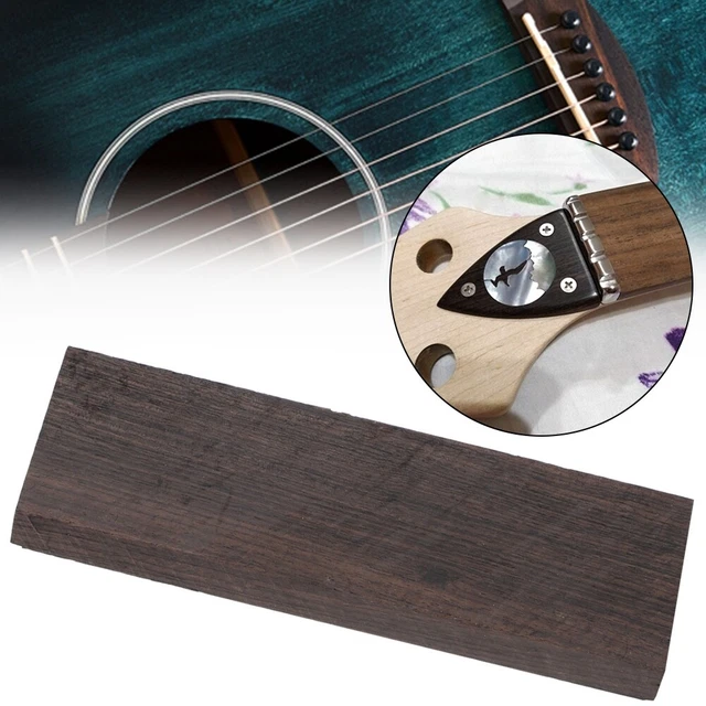 4x MX0126D Ébano Hágalo usted mismo Cuchillo Escalas Instrumento Musical Accesorio 120x40x10mm CHW