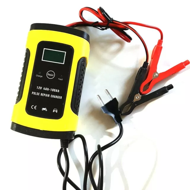 Pulse Repair Starter & Tester for 12V 6A Car Motorcycle ATV Battery Charger