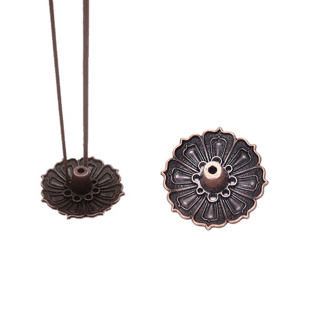 9 Holes Lotus Incense Burner Holder Flower Statue Censer Plate For Sticks .mz