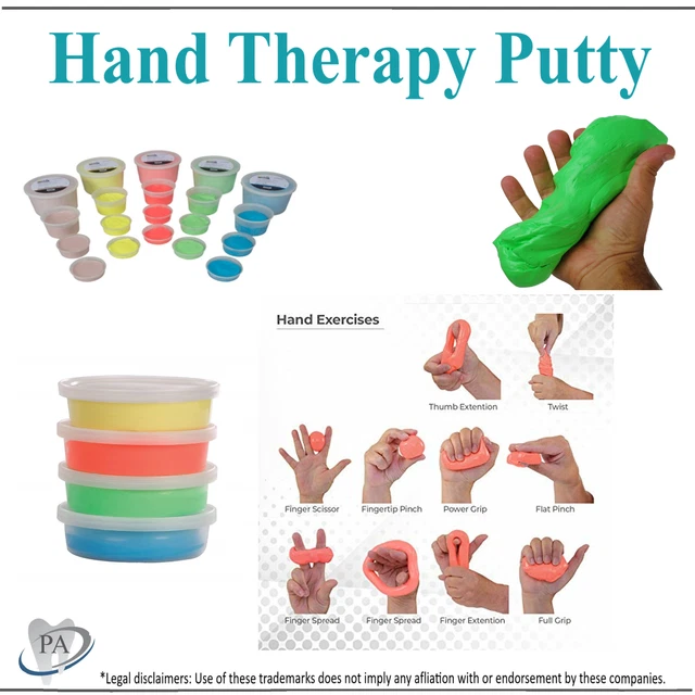 Therapy Putty - Resistive Hand Exercise Theraputty CHOOSE: Size Resistance Color