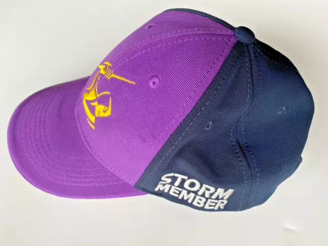 Melbourne Storm NRL 2004 Member Cap Castore Purple Black Embroidered Logo 2