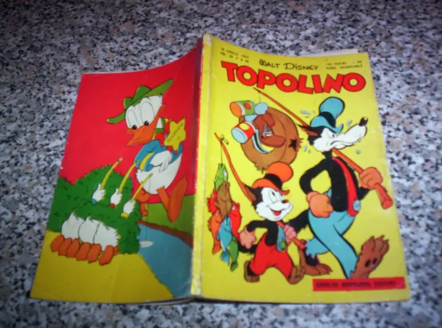 Topolino Libretto N.89 Originale Mondadori Disney 1954 Con Bollino