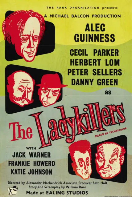 A3 A4 Size - The Ladykillers Ealing Comedy advertising Vintage Poster