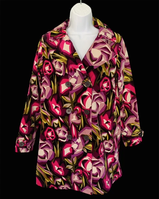 Missoni For Target Teen Junior Girls Velour Coat Floral XL