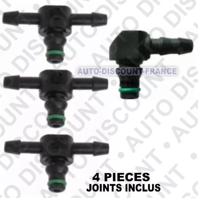 raccord connecteur en T retour carburant gazoil Pour injecteur