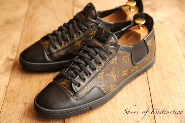Louis Vuitton Luxembourg low sneakers black leather 10.5LV or 11.5 US 44.5  EUR
