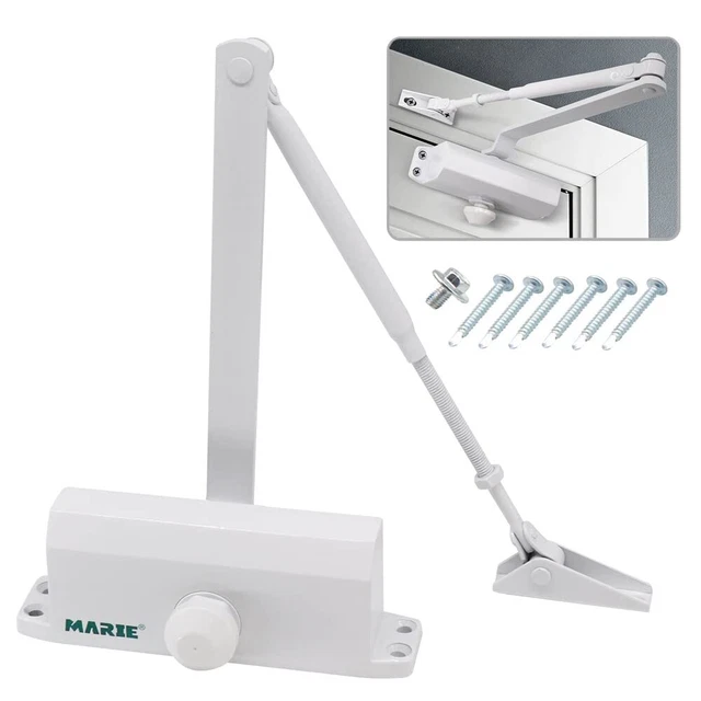 Hold Open Door Closer Applies Regular,Top Jamb Mounting,Adjustable Auto...