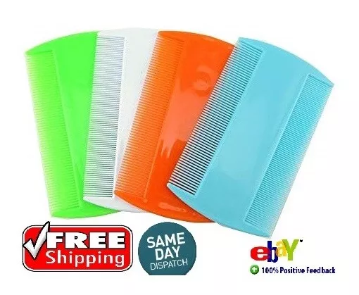 NEW Durable Double Sided Nit Combs Hair Head Lice Dectection Comb Kids Pet Flea