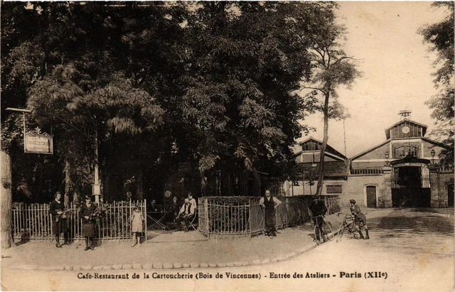 CPA AK VINCENNES entrance workshops café-restaurant de la cartoucherie (672202)