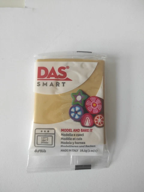 Arcilla para hornear inteligente DAS 3234016 57 g (1x 28,5 g) metal dorado