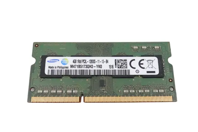 Samsung 4GB DDR3 RAM Arbeitsspeicher für Laptop Notebook 1600MHz (PC3L 12800S)