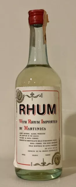 Rare martinica Rhum Rum 750ml circa 1950 - Rivoli imported