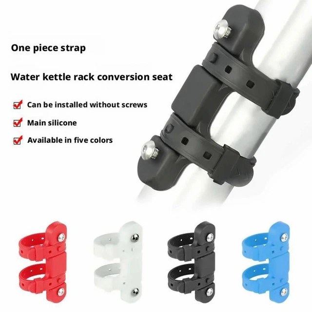 BIKE KETTLE MOUNT Adaptor Silicone Rack Bicycle Water Bottle Holder ...