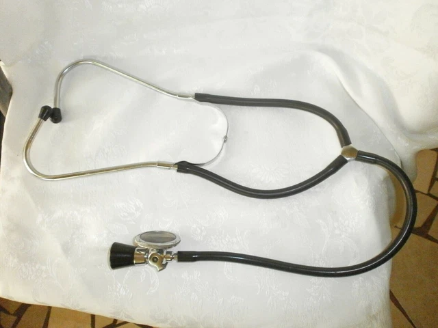 Antique Vintage Stethoscope Bakelite, Wwii, Binaural... 2