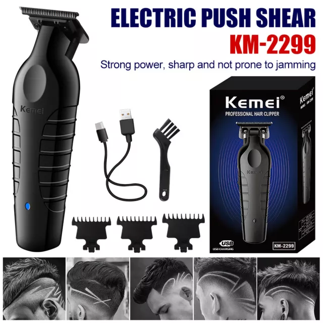 Kemei Cordless Hair Clipper Electric Hair Clipper Zero Gap Trimmer HairCut 2299