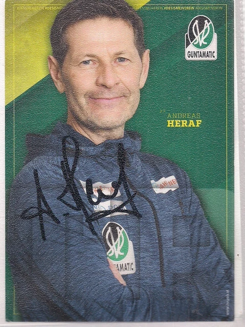 AUTOGRAMM ANDREAS FUSSBALLTRAINER SV Ried Österreich EUR 1,80 - PicClick DE