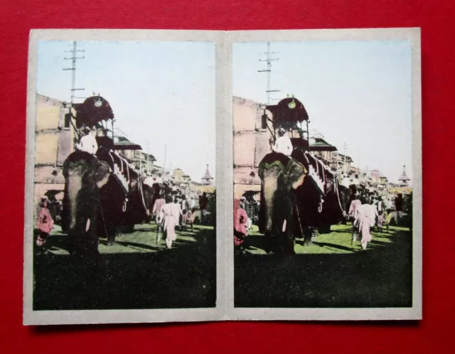 Cavenders Pair 1931 Vintage Very Scarce Coloured  Stereoscope Cards  19 L - 19 R