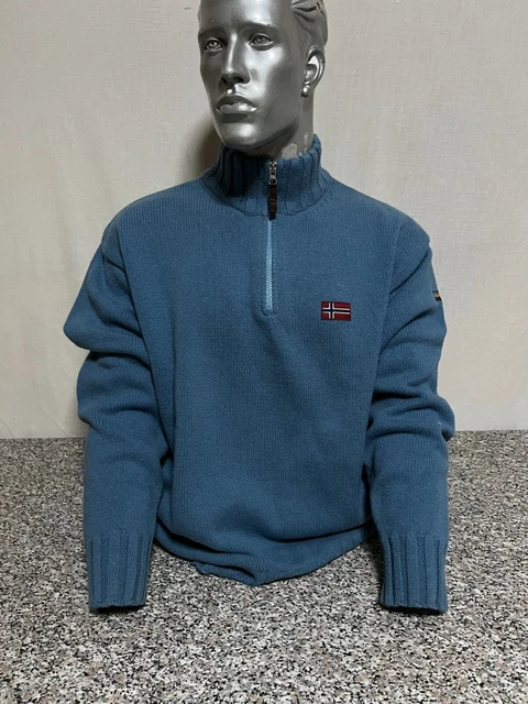 Maglione Napapijri Sweater T-Shirt Sweatshirt Uomo Blu Blue N-04