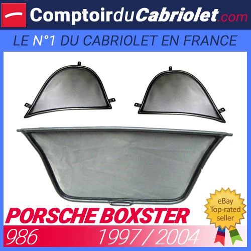 Déflecteur Vent Noir Fiat Barchetta 1995-2005 - Anti-remous Cabriolet
