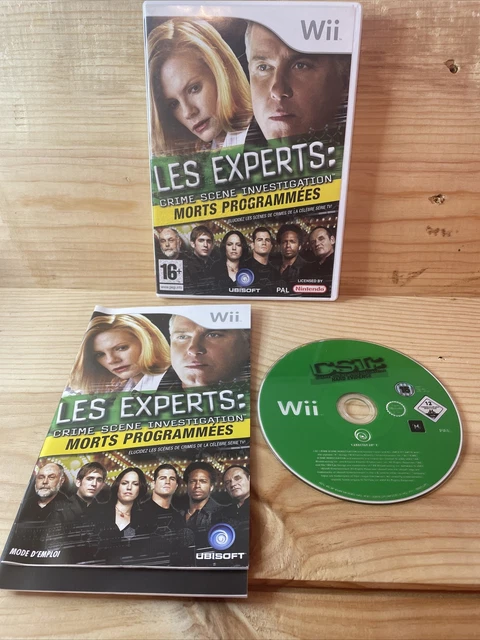 WII Les Experts Crime Scene Investigation Morts Programmées NINTENDO FR COMPLET