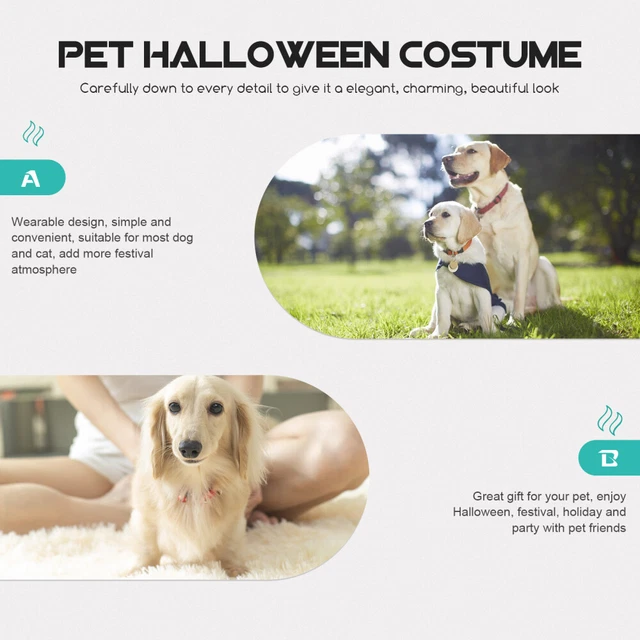 1 Satz von Haustier-Kostüm-Hut-Mantel-Set-Katzenhund-Cosplay-Stütze für 11