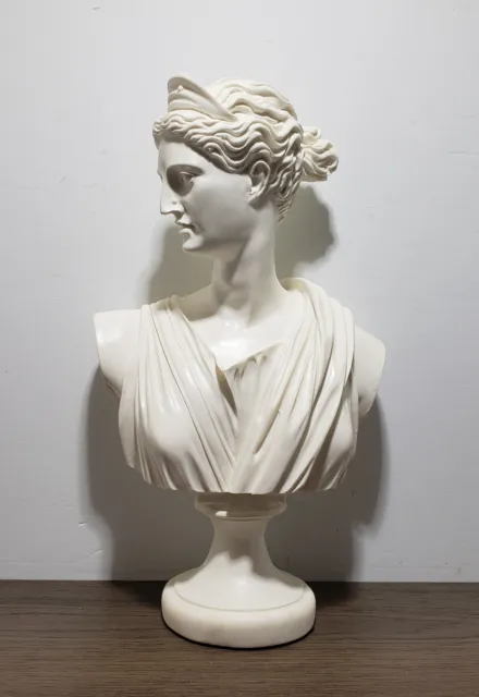 Design Toscano Diana of Versailles: Bonded Marble Resin Sculptural Bust