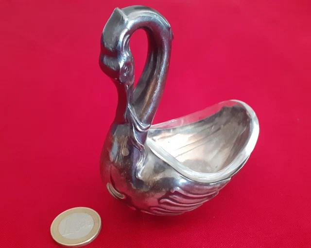 Porte-bagues Vintage En Métal En Forme De Cygne - Occasion Mais Charmant