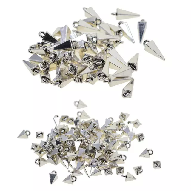 50/100 Tibetischen Silber Charms Pyramide  Schmuck Machen Charms DIY Anhänger