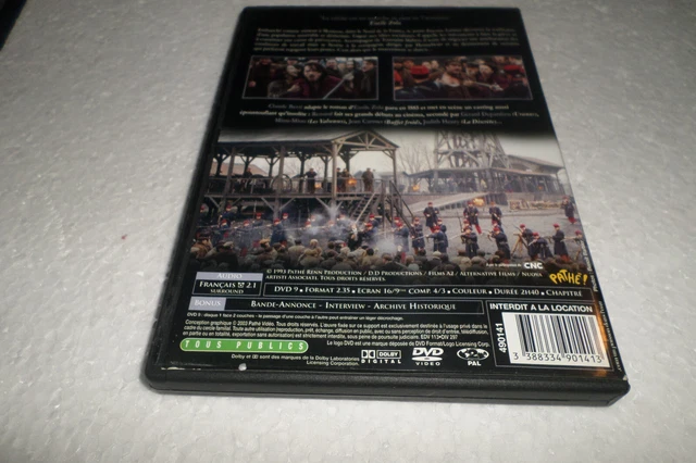 DVD  - Germinal -  Claude Berri / RENAUD MIOU MIOU JEAN CARMET /  DVD 2
