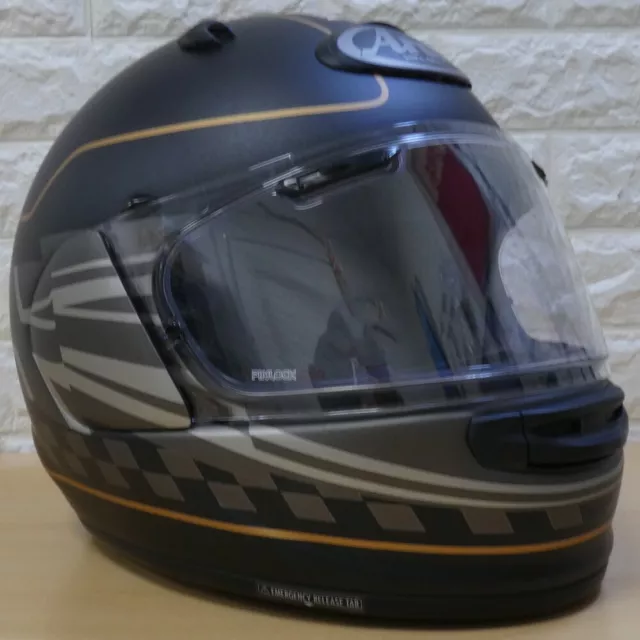 Arai Quantic Full Face ERS Motorcycle Helmet - Dark Citizen - M : 57 - 58